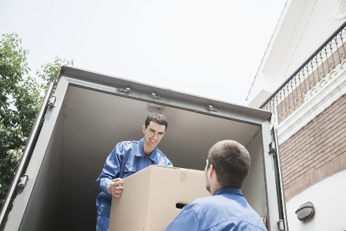 Packing and loading furniture for a local house removal